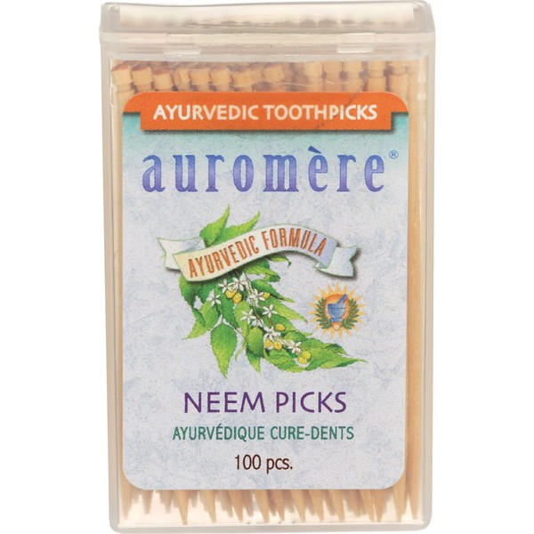 Auromere Ayurvedic Neem Toothpicks, 100 CT