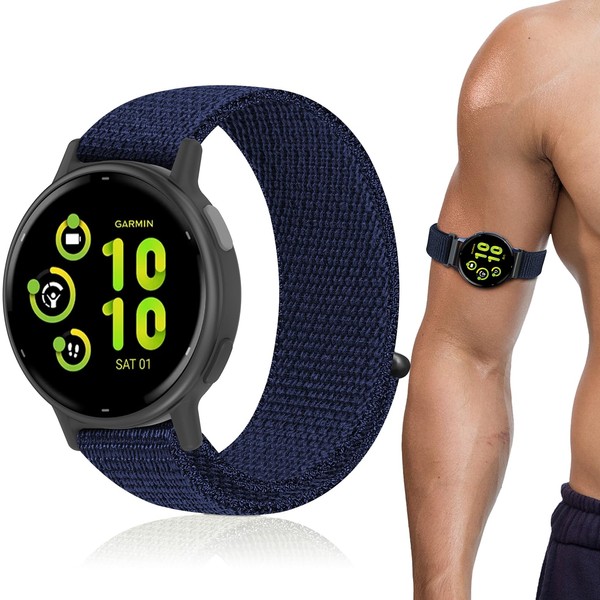 Oanux 20mm Sport Ankle/Arm band Compatible with Garmin Vivoactive 6/Vivoactive