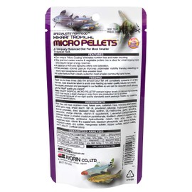 Hikari Tropical Semi-Floating Micro Pellets Fish Food, 0.77 Oz (22g)