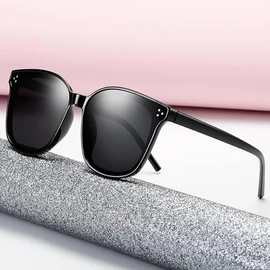 88flix Korean Sunglasses, Wide Wide, Frame, Stylish, Large Sunglasses, Date Glasses, Retro, Black