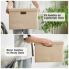 Roobyl 17" Large Collapsible Storage Bins with Lids, Stackable Closet