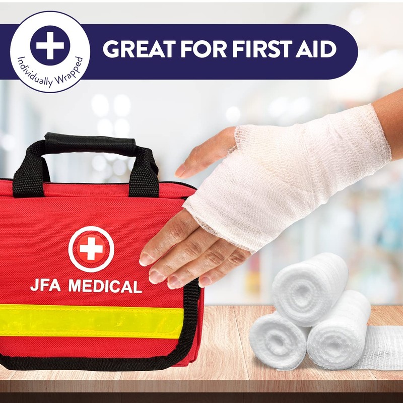 JFA Medical Conforming Bandage, Gauze Bandage Roll 5cm x 4m