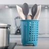 Zeal G231A Cutlery Drainer/Utensil Pot, Aqua