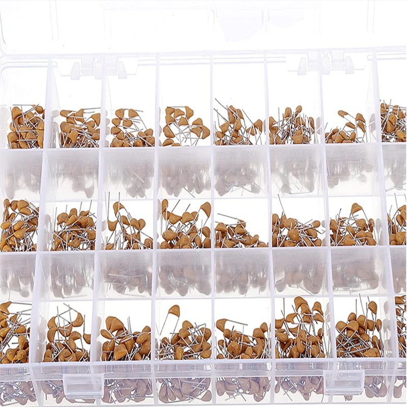 PENGLIN 480pcs Electrolytic Capacitors Kit Multilayer Ceramic Capacitors Monolithic Capacitor