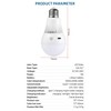 Rechargeable Light Bulbs with Remote, 3 Colors Shift + Dimmable