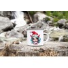 MAXIKIWI Langlebige Emaille-Kaffee- oder Tee-Camping-Tasse für drinnen und draußen, weihnachtliches