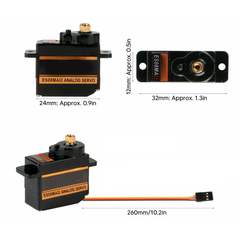 Micro Servo Motor Kit Stable Low Noise Quick Response Waterproof