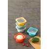 KEVJES Red Stackable Silicone Artisan Pizza Dough Proofing Container Boxes