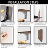 Collapsible Triangle Shelf Bracket Max, 2 Pcs Black Heavy Duty
