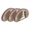 1/2 Inch x 18 Inch Sanding Belts, 40 Grits Aluminum