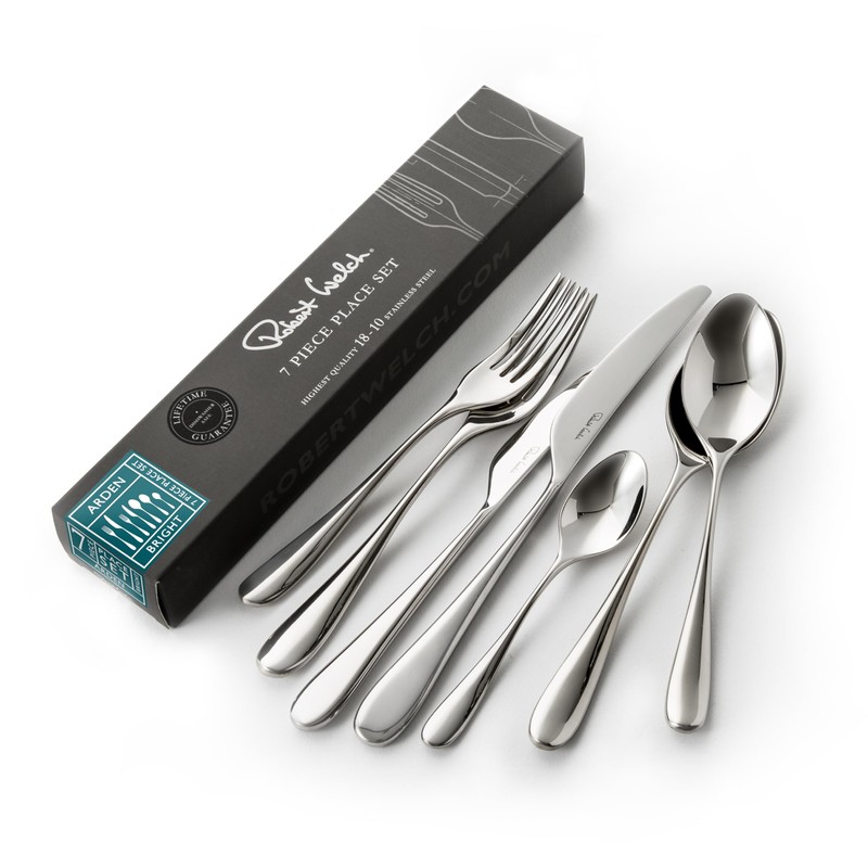 Robert Welch Arden Bright, 7 Piece Cutlery Place Setting. Made