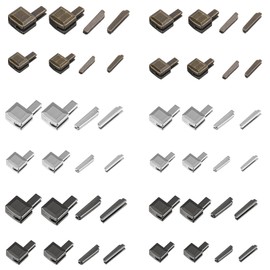 48 PCS Zipper Repair Kit, 3 Color Metal Zipper Latch Slider Retainer, #3#5#8#10 Insertion Pin, Zippers Replacement Kit for Zippers Repair Replacement