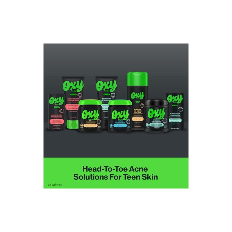 Oxy Almohadillas de limpieza facial, máxima eficacia, 90 piezas, unisex