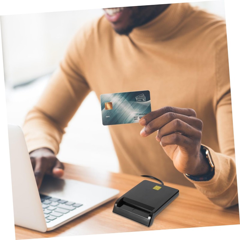 STOBAZA USB Smart Card Reader Portable Multi Card Reader for