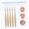 VICASKY 5pcs Soft Wave Travel Toothbrushes with Ergonomic Handle for