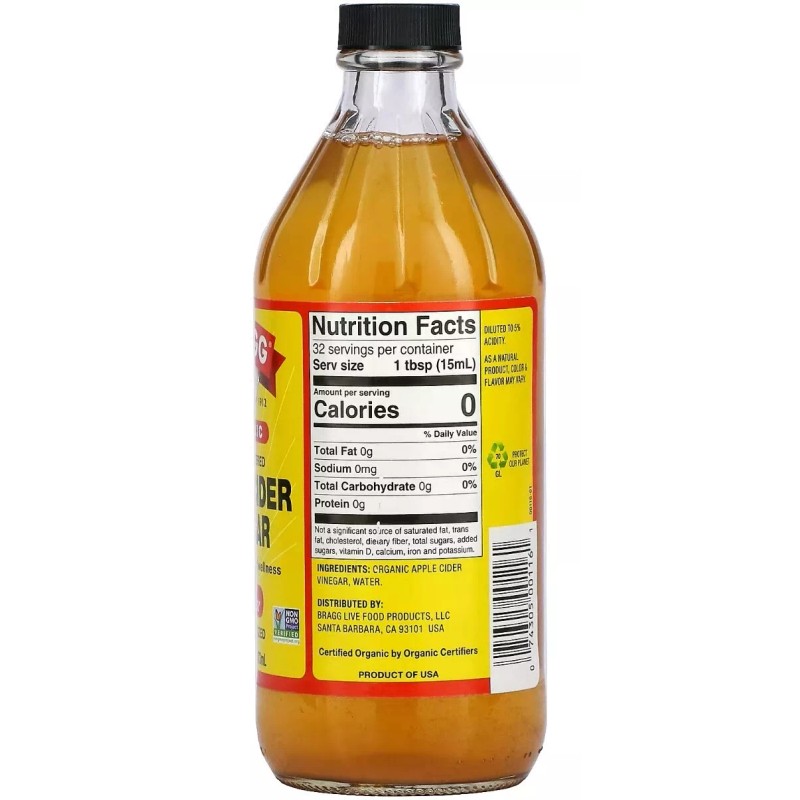 Bragg 2 PACK - Bragg Organic Apple Cider Vinegar with