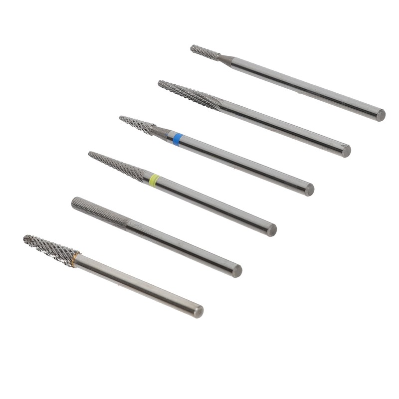 6pcs Cuticle Clean Nail Drill Bits Set Dead Skin Removal