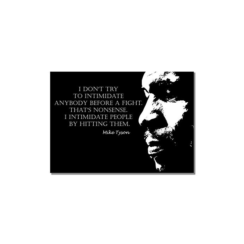 Inspirational Mike Tyson #3 A3 Unframed Boxer Black and White