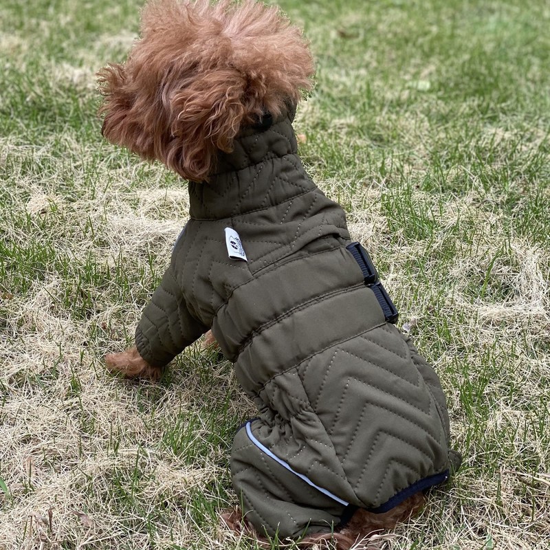 Warm Dog Coat Double Layers Dog Vest, 4 Legs Covered