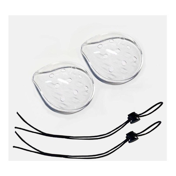 DADADEFEIJI 2 Pcs Porous Transparent Eye Mask Ventilation Transparent Eye