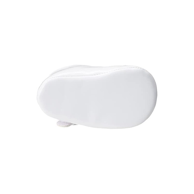 Baby Deer Patent SM with Bow Mary Jane (Infant), White,