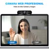 Webcam con Micrófono, Cámara Web 2K HD 1080P para Ordenador,
