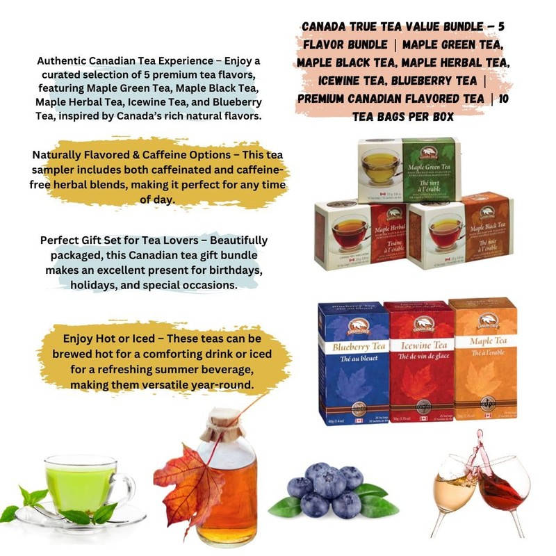 Canada True Tea Value Pack – 6 Flavors | Green,