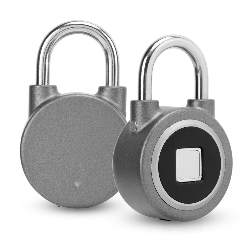 Fingerprint Padlock USB Charging Remote Authorization Unlocking Lock for Gym