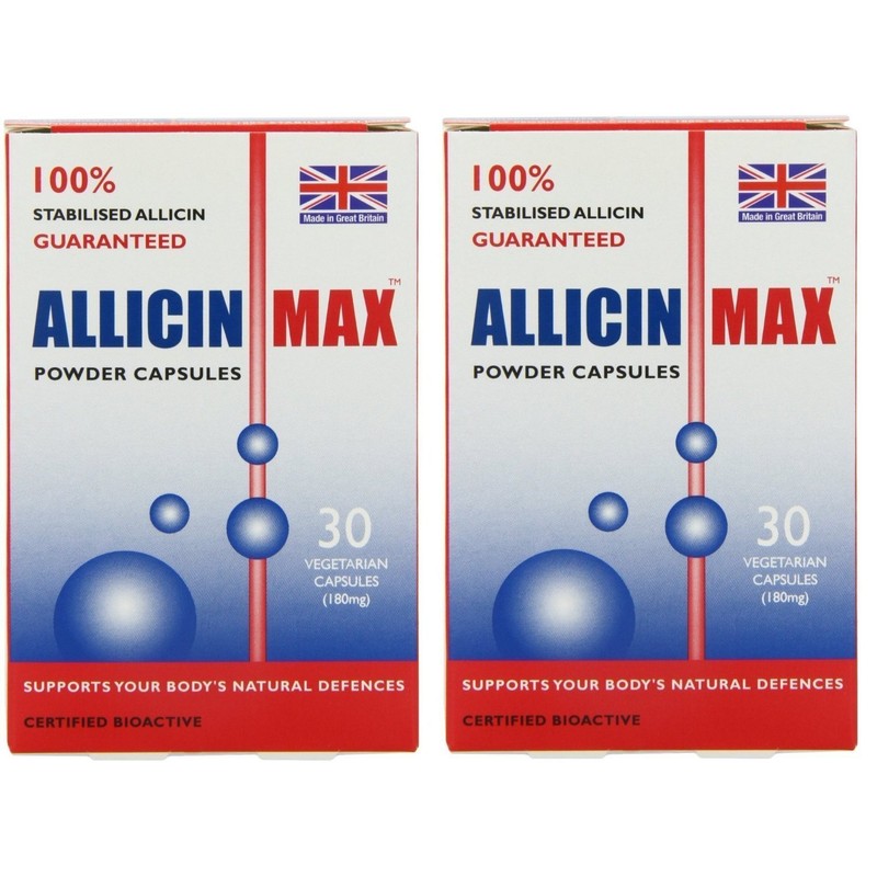 Allicin Max 30 Veg Caps (Pack of 2 - 60