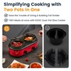 KOOC Double Small Slow Cooker, Buffet Server and Warmer, 2