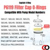 Captain O-Ring Replacement P6119 (P6119ASS16) O-Ring for Bestway Flowclear Pump
