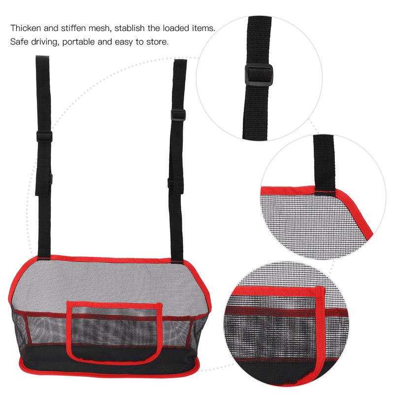 Car Suspension Storage Bag Car Seat Back Net Pocket Driver