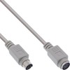 InLine® PS/2 cable, InLine®, M/F, beige, 5m