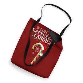 I Like His Candy Cane I Like Her Peppermint Candies Couples Tote Bag