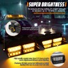 OPPBUY Amber 2 In 1 Emergency Dash Strobe Lights,18 Flashing