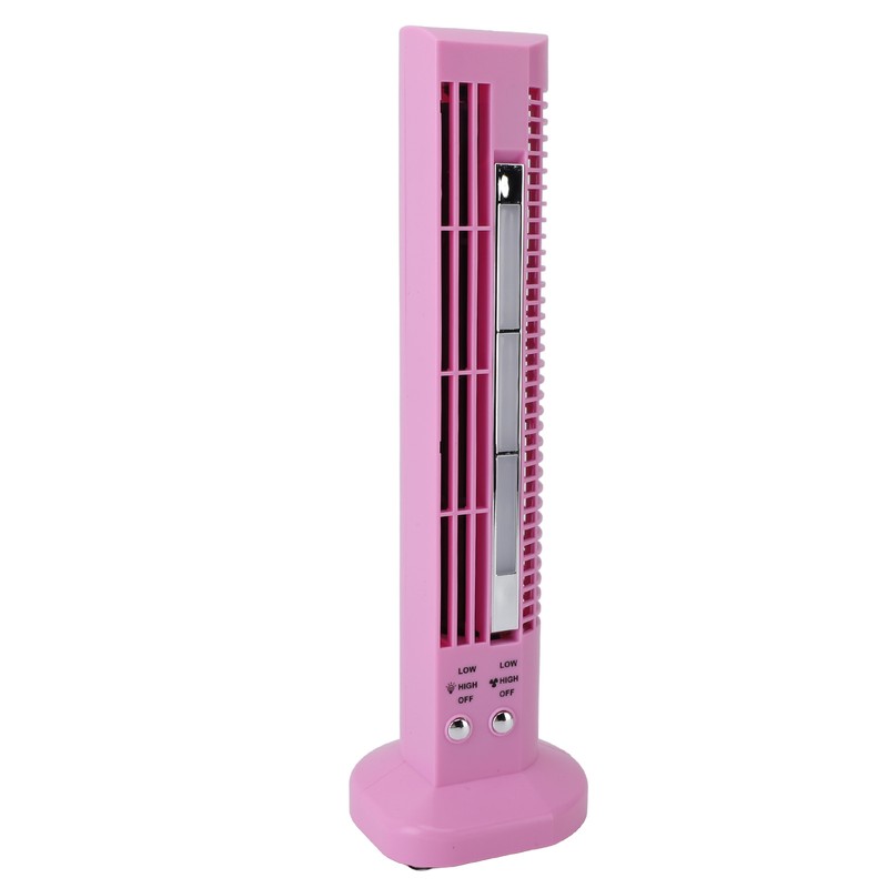 Mini Desktop Tower Fan Bladeless Portable Fan with Light for