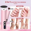 Electric Foot Callus Remover, 2-in-1 Foot & Nail Filer –