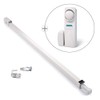 Ideal Security BD110W604 (White) and Contact Sensor Enhance Patio Door Security bar and Alarm Bundle