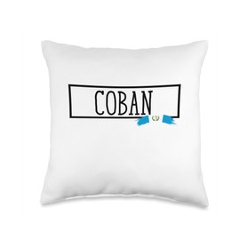 Coban City Women Men Travel Town Dad Guatemala Mom Coban Throw Pillow