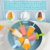 Miaowoof Silicone Popsicles Molds for Toddlers, 6-Cavity Non-BPA Premium Silicone