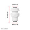 Qrity 1 Set Bulkhead Fitting, Water Filter Fitting, 1/4 Inch