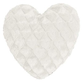 MAGMA Fluffy Hearts Decorative Cushion 40 x 35 cm White