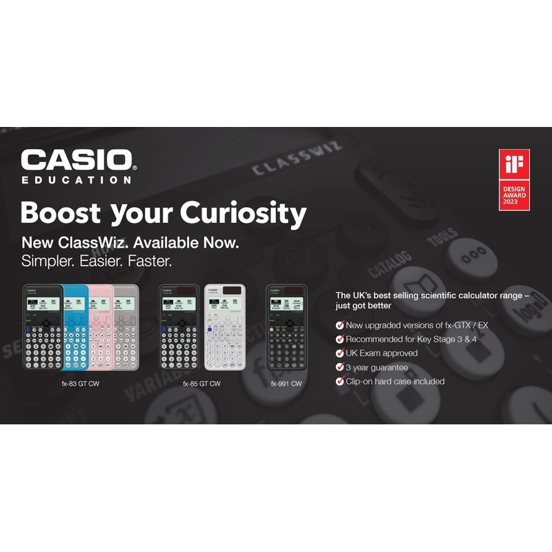 Casio FX-85GTCW Black Scientific Calculator