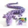 24 ”Large 3D Dragon,Flexible Articulated Dragon,Crystal Dragon Toy,3D Printed Gift