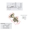 LIKERAINY 95Deg Inset Blind Corner Long-arm Hinge 35mm with Hydraulic