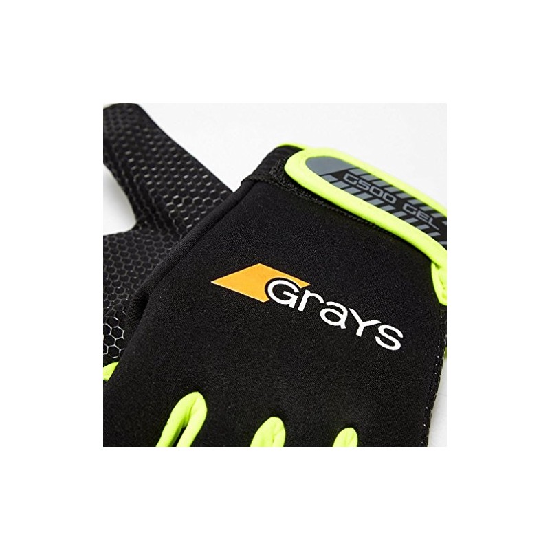GRAYS G500 GEL GLOVES - BLACK/NEON YELLOW (LARGE)