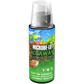 Microbe-Lift Algaway - 118 ml - Algenvernichter - Schnelle & effektive Algenbekämpfung für Süßwasseraquarien, verhindert Neubildung, sicher für Fische und Pflanzen.