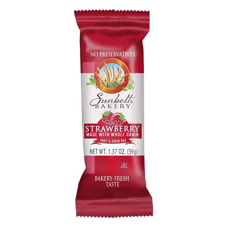 Sunbelt Bakery's Strawberry Fruit & Grain Bars, 1.4 oz Bars,