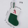 Christmas Stocking – Green A-Z Letter Hanging Christmas Stockings, Christmas