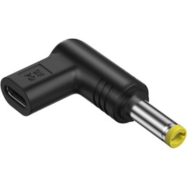 Black USB C PD to DC Power Connector Universal 9V Type C to DC Jack Plug Charging Adapter Converter for Laptop Router Speaker Power Converters Power Accessories 5.5x2.1mm